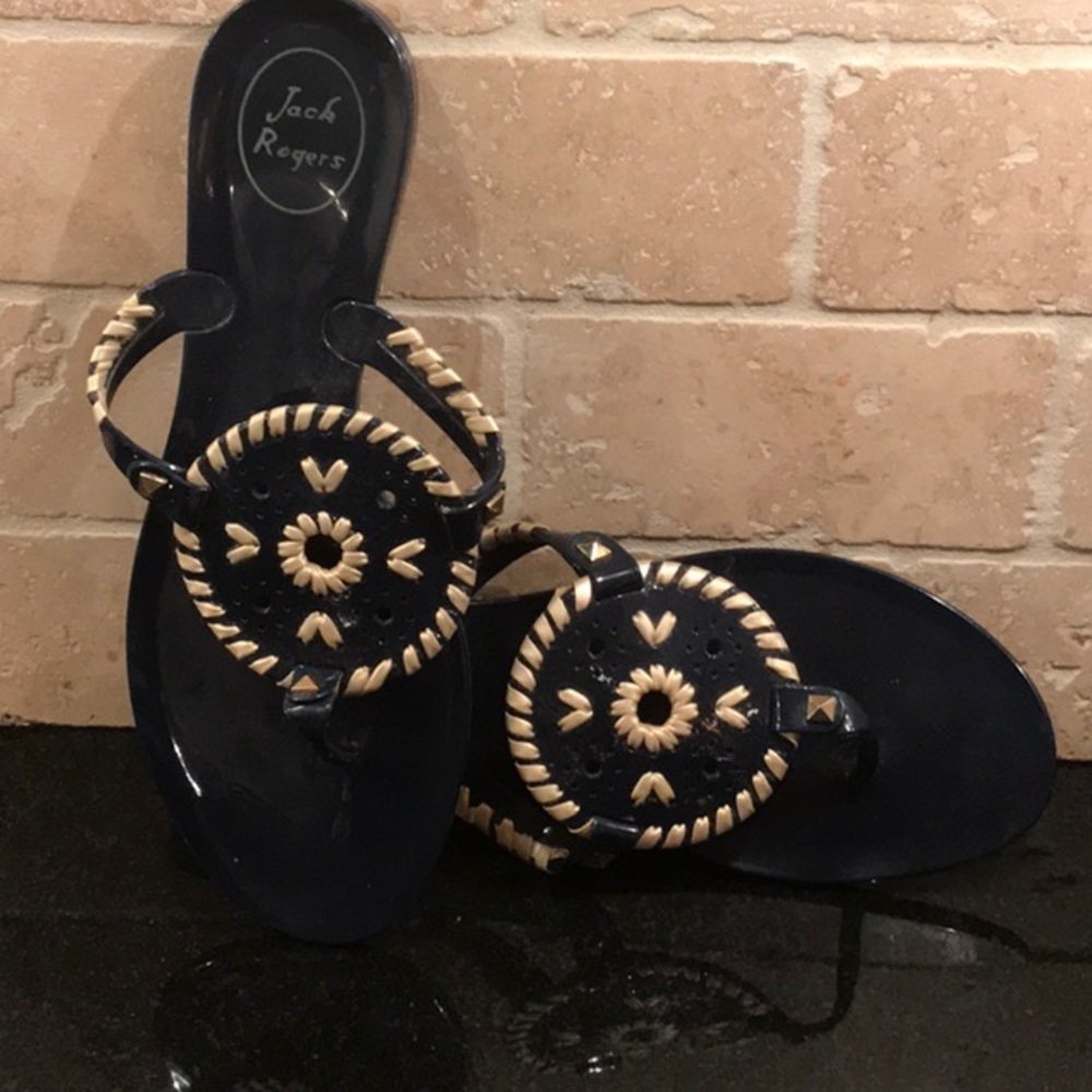 Jack Rogers navy blue jelly sandal